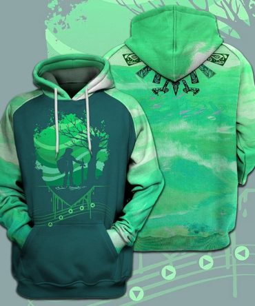 Legend Of Zelda Shirt Link Hyrule Warrior Hyrule'S Symbol Silhouette T-Shirt Legend Of Zelda Hoodie