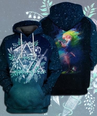 Legend Of Zelda Shirt Front Triforce Symbol Bomb Shield Swordmaster Link T-Shirt Legend Of Zelda Hoodie