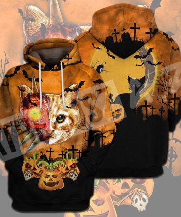 Legend Of Zelda Cat Shirt Cat With Majora'S Mask Halloween Pumpkin T-Shirt Legend Of Zelda Hoodie