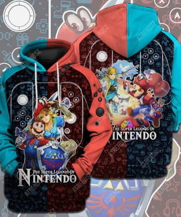 Legend Of Zelda Mario T-Shirt Crossover Nintendo Link Mario T-Shirt Legend Of Zelda Hoodie