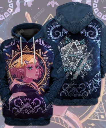 Legend Of Zelda Shirt Zelda Triforce Symbol Mandala Pattern T-Shirt Legend Of Zelda Hoodie
