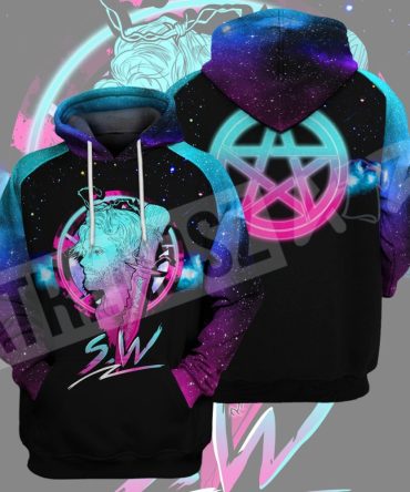 Supernatural T-Shirt Sam Winchester Blue Purple Galaxy T-Shirt Hoodie