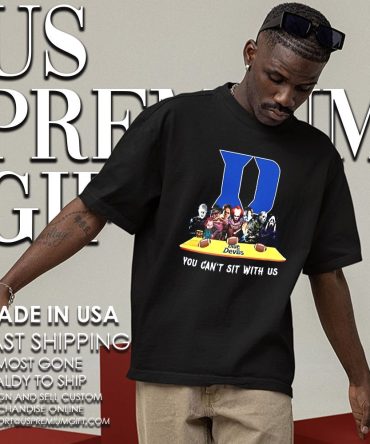 Horror Characters Duke Blue Devils Nfl You Can'T Sit With Us Halloween 2025 Shirt