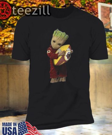 Hot Baby Groot Hug Washington Redskins Nfl Ball Tshirt