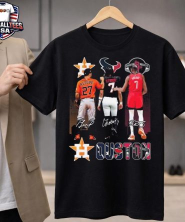 Houston Astros Altuve Houston Texans Stroud Houston Rockets Durant Signatures Unisex Shirt