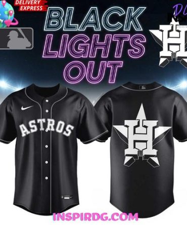 Houston Astros Black Lights Out Limited Edition Baseball Jersey