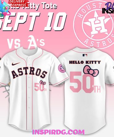 Houston Astros Hello Kitty 50Th Anniversary Baseball Jersey