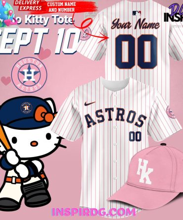 Houston Astros Hello Kitty Night Stripe Baseball Jersey