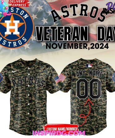 Houston Astros Veterans Day 2024 Baseball Jersey