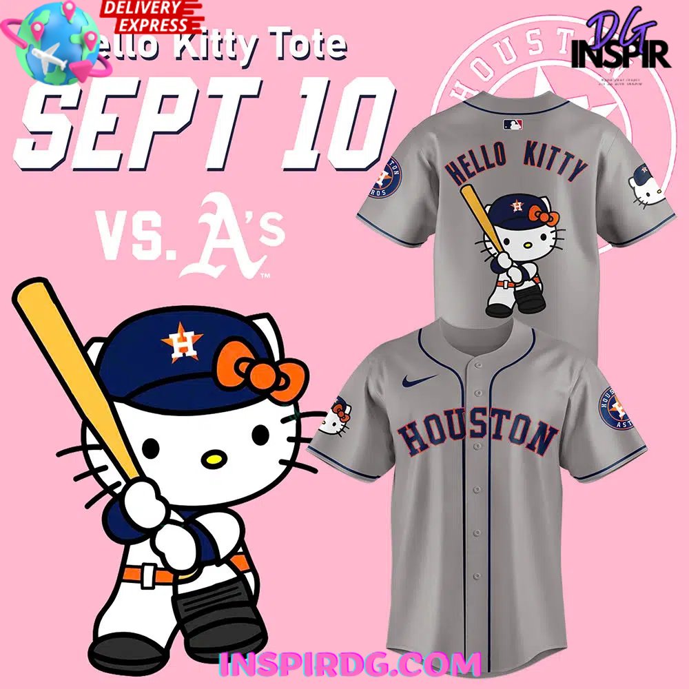 Houston Astros X Hello Kitty Night 2024 Smoke Baseball Jersey