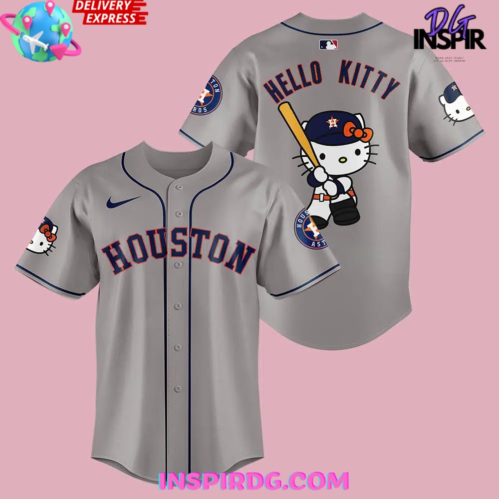 Houston Astros X Hello Kitty Night 2024 Smoke Baseball Jersey - Image 2