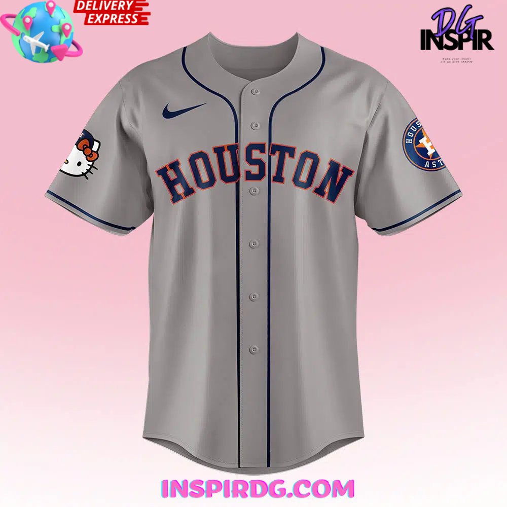 Houston Astros X Hello Kitty Night 2024 Smoke Baseball Jersey - Image 3