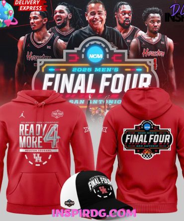 Houston Cougars 2025 Ncaa Final Four Regional Champions Locker Room All Over Print Hoodie