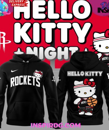 Houston Rockets Hello Kitty Night Edition Black Hoodie