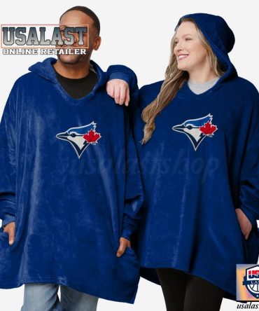 New Mlb Toronto Blue Jays Lightweight Blanket Hoodie Hoodie Blanket