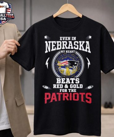 I Live In Nebraska And On Game Day My Heart And Soul Belongs To New England Patriots Unisex Shirt