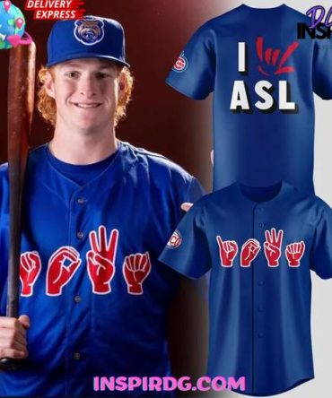 I Love Asl American Sign Language Special Baseball Jersey