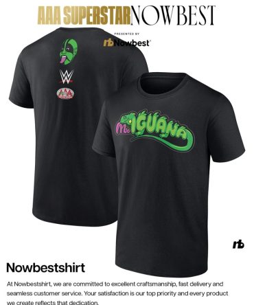2025 Wwe Mr. Iguana Aaa Superstar 2 Sided Shirt