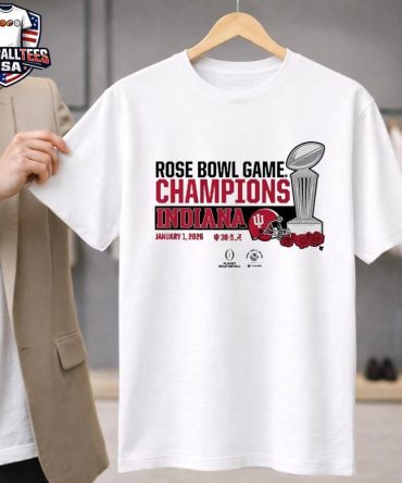 Indiana Football Cfp Rose Bowl Champions Trophy Unisex Shirt