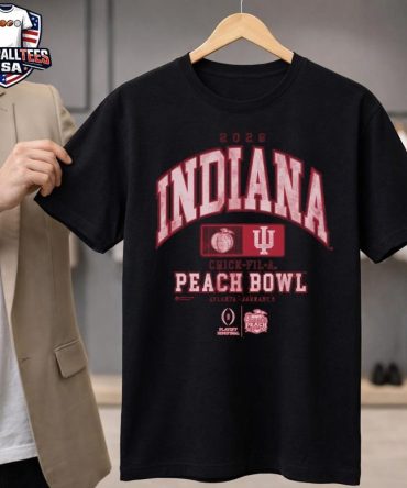 Indiana Hoosiers 2026 Chick-Fil-A Peach Bowl Atlanta January 9 Logo Unisex Shirt