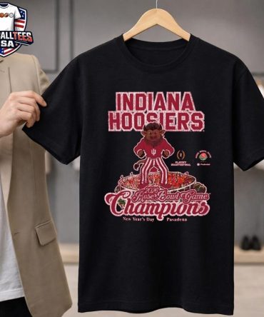 Indiana Hoosiers 2026 Rose Bowl Champions Bison Mascot New Year'S Day Pasadena Unisex Shirt