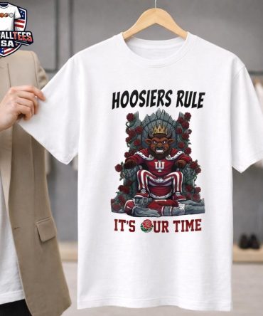 Indiana Hoosiers Mascot It'S Our Time Ncaa Rose Bowl 2026 Unisex Shirt