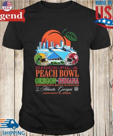 Indiana Hoosiers Peach Bowl Mercedes Benz Stadium Matchup Jan 9 2026 T-Shirt