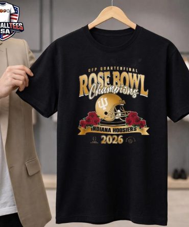 Indiana Hoosiers Rose Bowl Champions 2026 Gold Helmet Unisex Shirt
