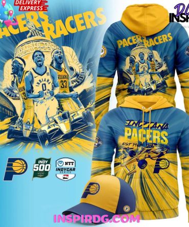 Indiana Pacers & Racers 2025 Limited All Over Print Hoodie