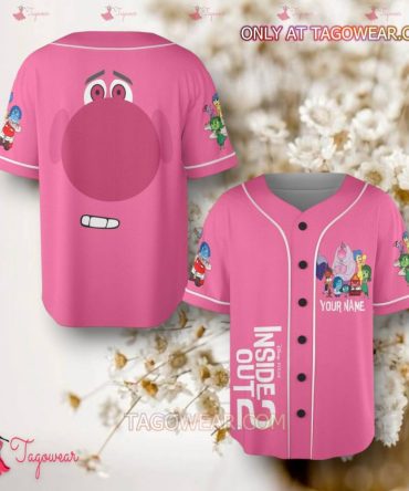 Custom Pink Inside Out Baseball Jersey – Personalized Name & Unique Design