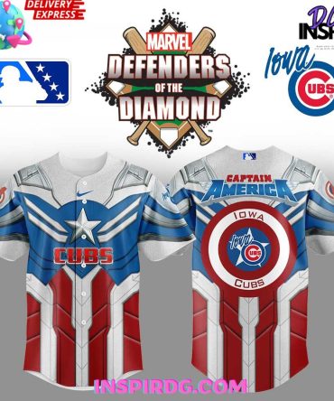 Iowa Cubs X Captain America Limited Edition Baseball Jersey