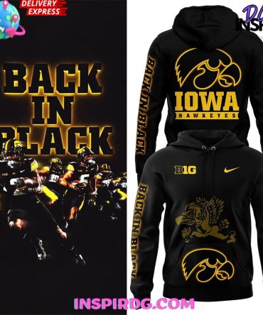 Iowa Hawkeye Back In Black Special Hoodie