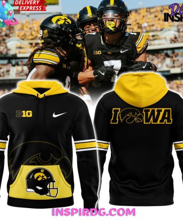 Iowa Hawkeye Football Pullover 2024 Yellow Hoodie