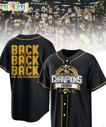 Iowa Hawkeyes 2024 Big Ten Women'S Basketball Conference Tournament Champions Jersey