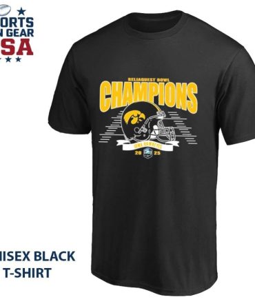 Iowa Hawkeyes Football Claim Champions 2025 Reliaquest Bowl T-Shirt