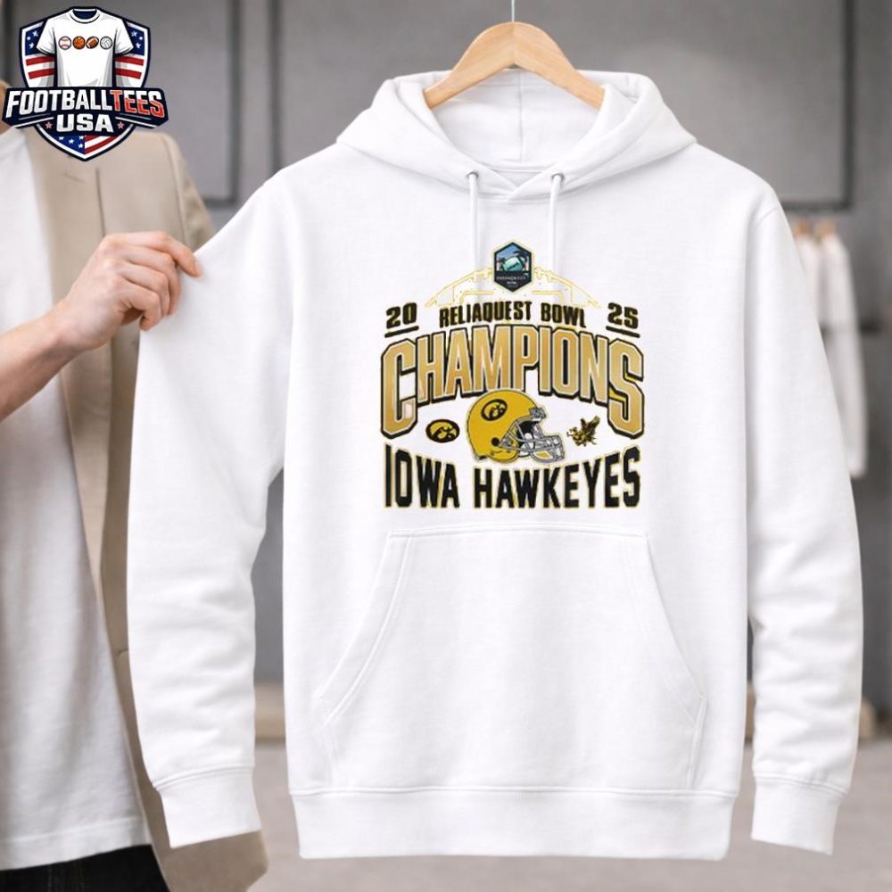 Iowa Hawkeyes Reliaquest Bowl Champions 2025 Unisex Shirt - Image 2