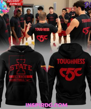 Iowa State Basketball “Toughness C5C” All Over Print Hoodie