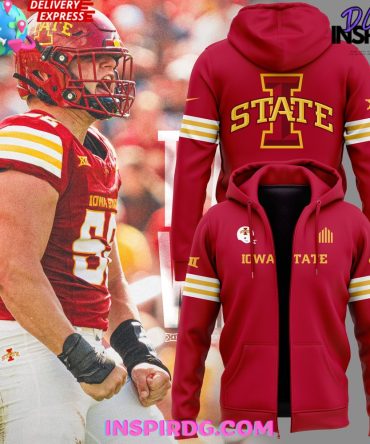 Iowa State Cyclones Redout Game 2024 Zip Hoodie