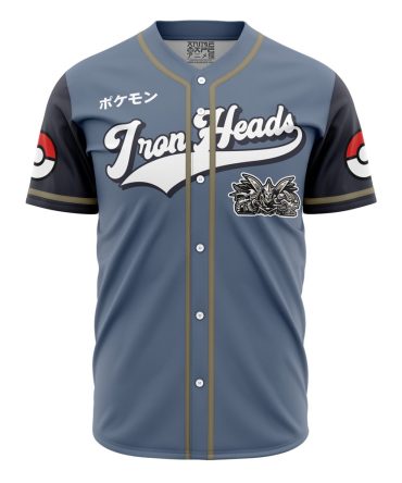 Iron Heads Steel Type Pokemon Baseball Jersey
