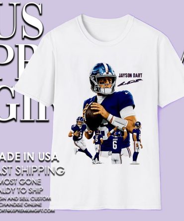 Jaxson Dart The Arrival New York Giants Nfl Football Signature Graphic Shirt