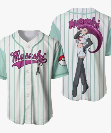 Stylish Musashi Baseball Jersey – Anime-Inspired Design With Iconic Character Art
