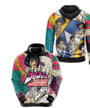 Jojos Bizarre Adventure Hoodie Bruno Bucciarat Graphic Pattern Hoodie Colorful Unisex