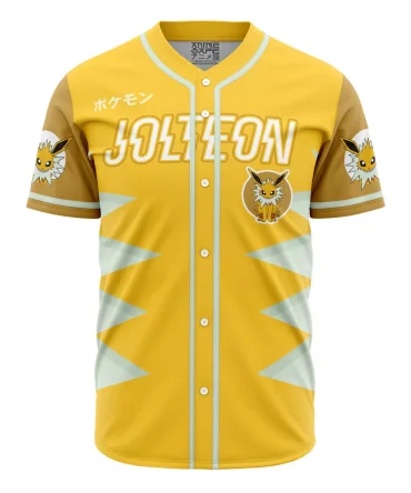 Jolteon Eeveelution Pokemon Baseball Jersey
