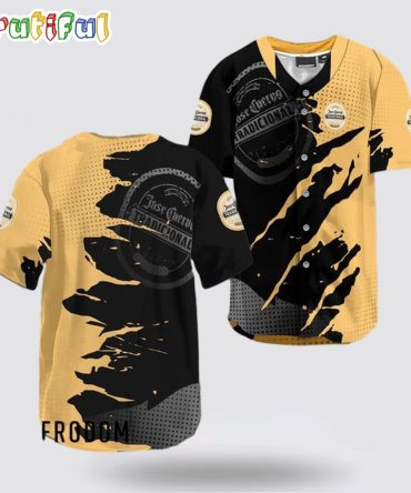 Jose Cuervo Metal Crack Pattern Baseball Jersey
