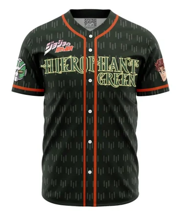Kakyoin Hierophant Green Jojo’S Bizarre Adventure Baseball Jersey