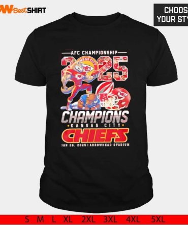 Kansas City Chiefs Afc Championship Champions 2024 - 2025 Arrowhead Stadium Shirt