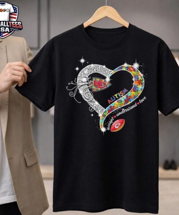 Kansas City Chiefs Accept Understand Love Autism Diamond Heart 2026 Unisex Shirt