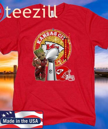 Kansas City Chiefs Baby Groot Super Bowl Liv Champions Tshirt