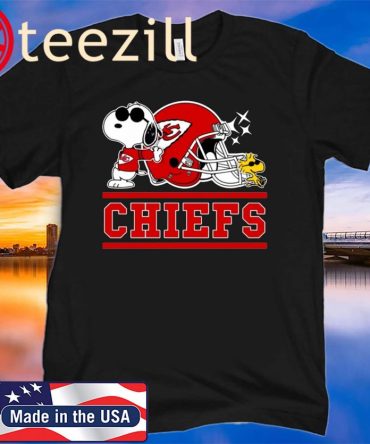 Kansas City Chiefs Joe Cool And Woodstock Snoopy Mashup Shirt