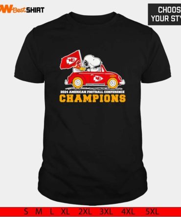 Kansas City Chiefs Snoopy And Woodstock American Football Conference Champions Shirt